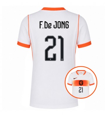 Holland Frenkie de Jong #21 Udebanetrøje Dame VM 2026 Kortærmet
